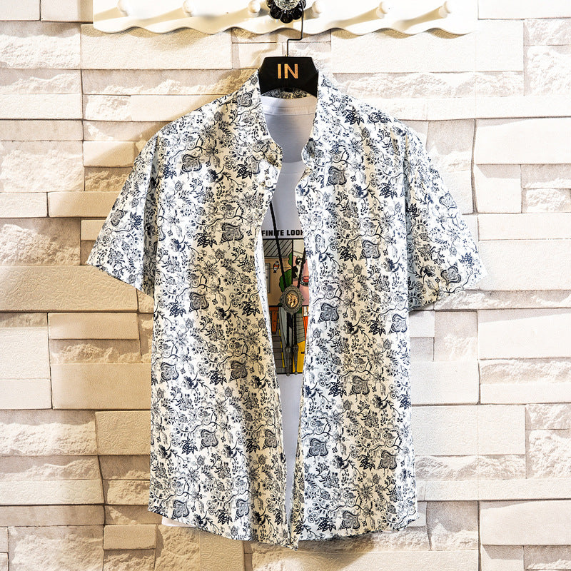 Fashion Casual Floral Shirt For Men My Store