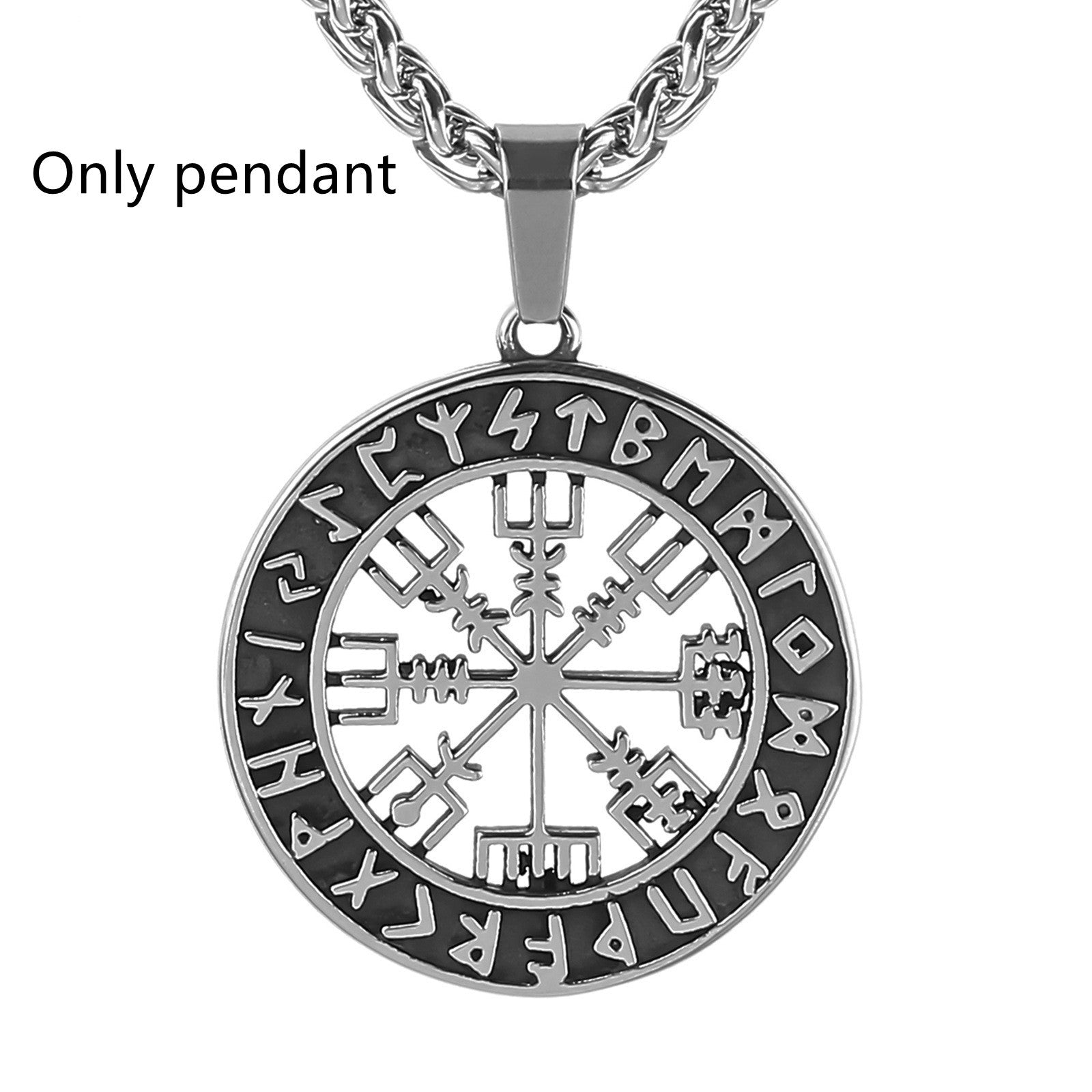 Lun Rune Pendant Necklace Men - Nyaabs