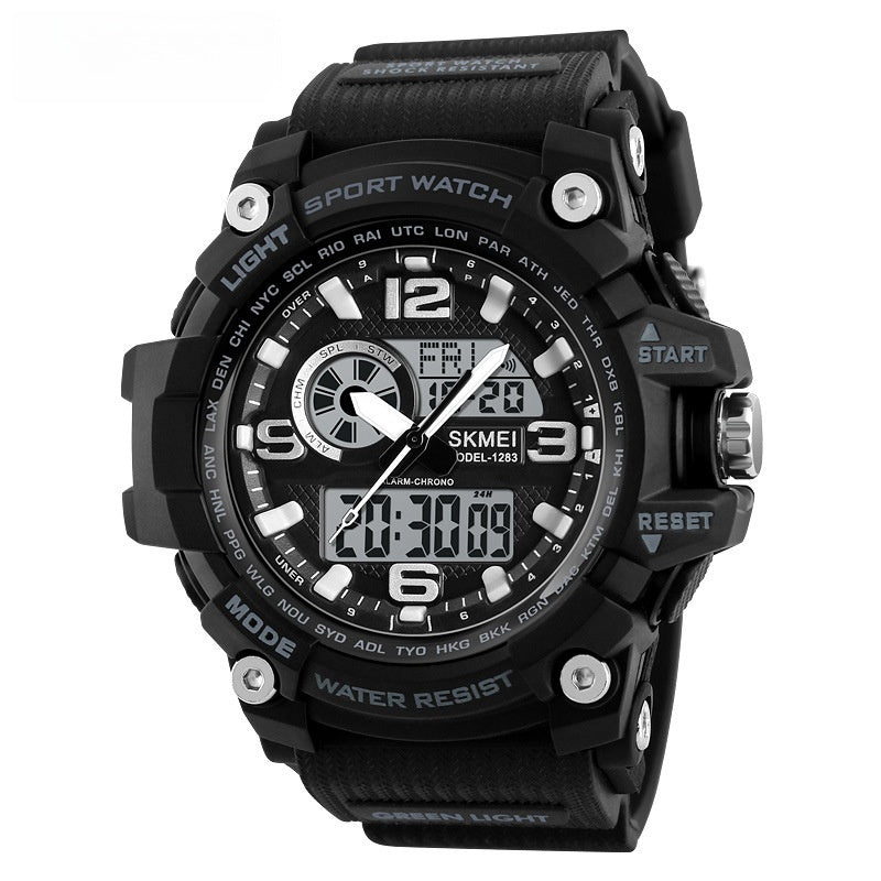 Sports Waterproof Electronic Watch Multifunctional Men - Nyaabs