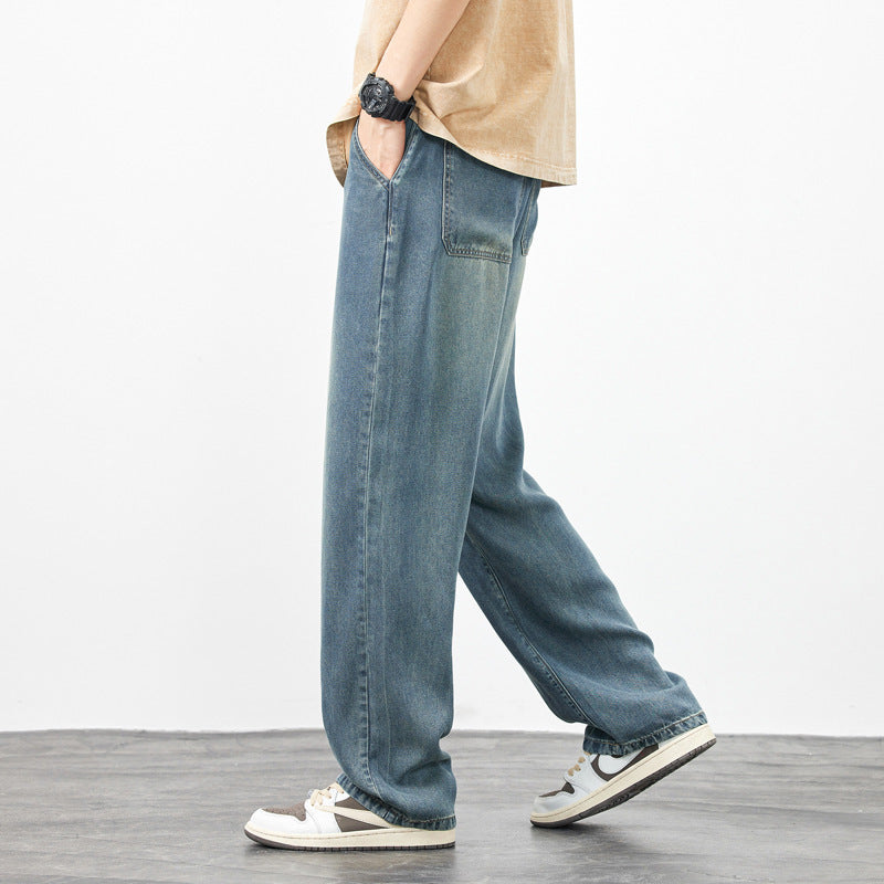 Men's Wide-leg High Street Loose Straight Casual Pants - Nyaabs