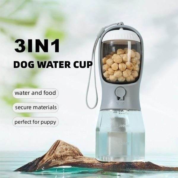 Dog Water Cup Drinking Food Garbage Bag Three-in-one Portable Small Multi-functional Pet Cups Pets Supplies nyaabs.com