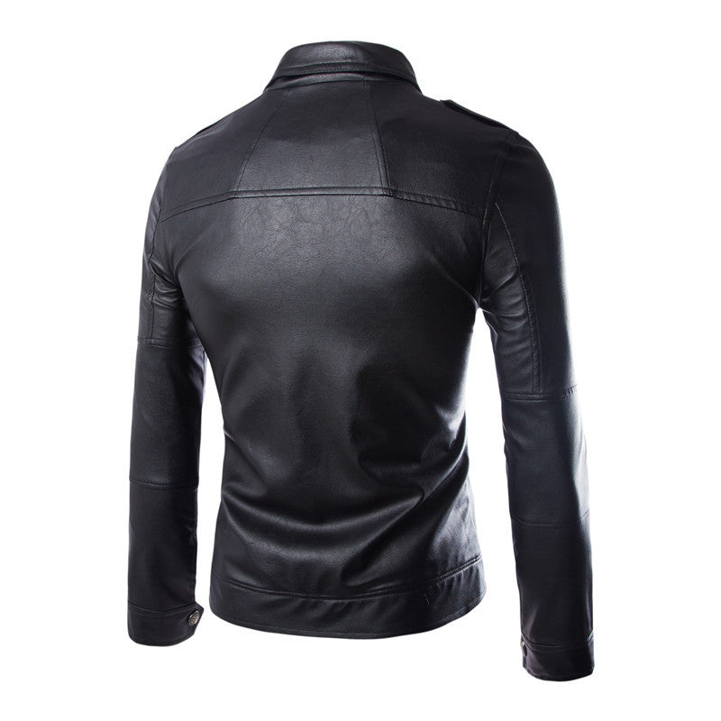 Men's Sports Wear Leather Coats - Nyaabs