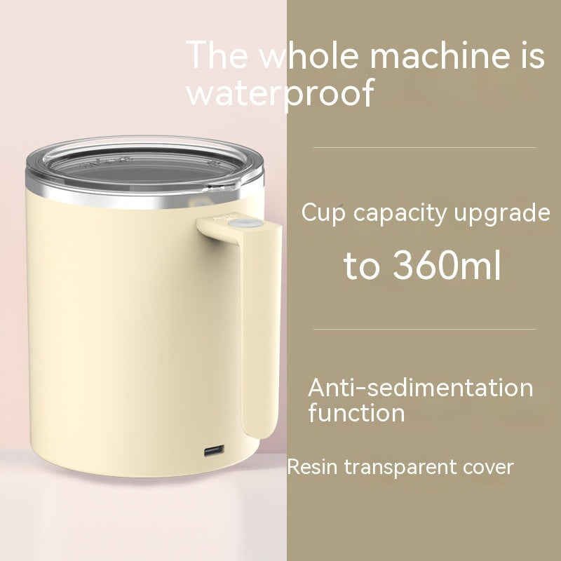 Portable Smart Magnetic Automatic Mixing Coffee Cup Rechargeable Rotating Home Office Travel Stirring Cup - Nyaabs