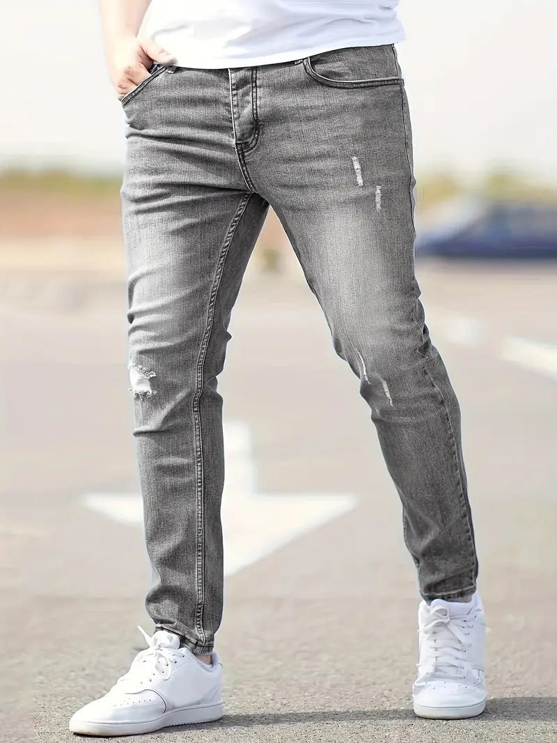 American-style Slim-fit Stretch Jeans - Nyaabs