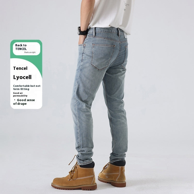 Slim-fitting Straight Pants European Station Casual Pants - Nyaabs