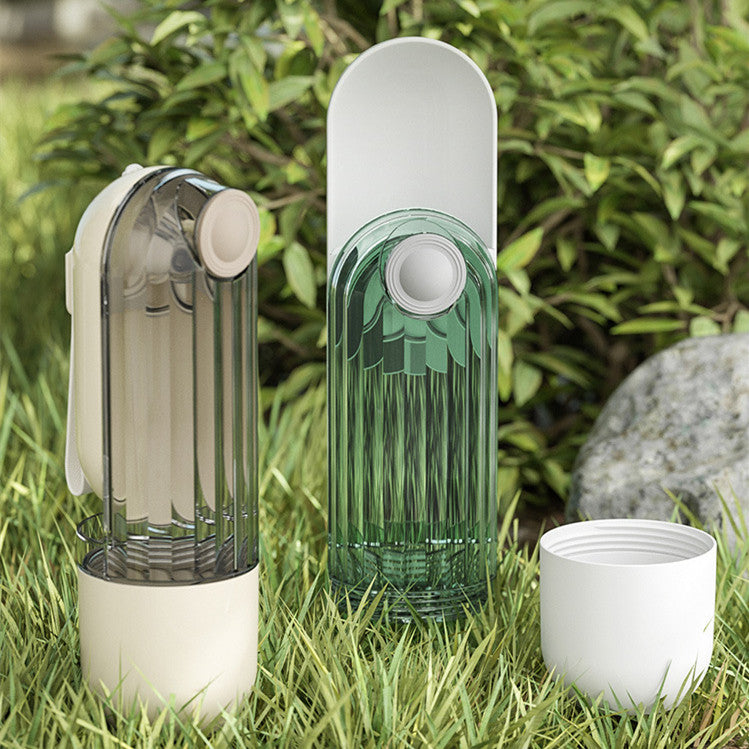 2 In 1 Pet Water Cup Segment Design Green Dog Walking Portable Drinking Cup Dog Feeding Supplies Pet Supplies Dog Walking Water Feeder Pets Products nyaabs.com