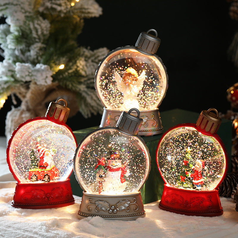 Christmas Holiday Decorations Luminous Simulation Flat Light LED Decoration Scene Layout Flame Light Home Decor - Nyaabs