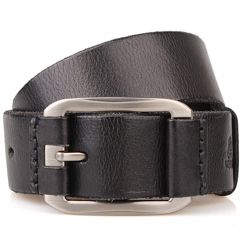 Men's Leather Belt In One Single Layer First Layer - Nyaabs