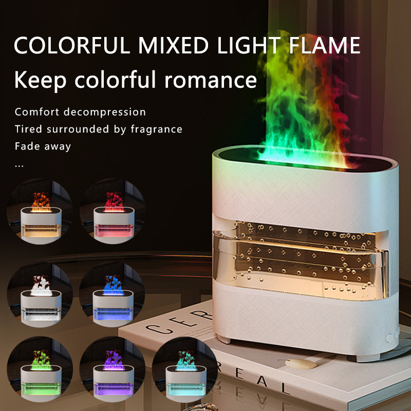 2024 New Products Rain Cloud Fire Humidifier Water Drip Novedades 2024 Rain Water Diffuser Fire Flame Humidifier Aroma Diffuser - Nyaabs