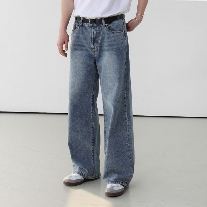 Fashion Personality Retro Washed Jeans Men - Nyaabs