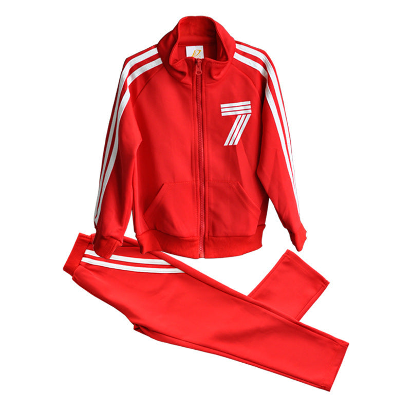 Parent-child Fashion Sports Suit Three Family Wear Team Activity Suit - Nyaabs