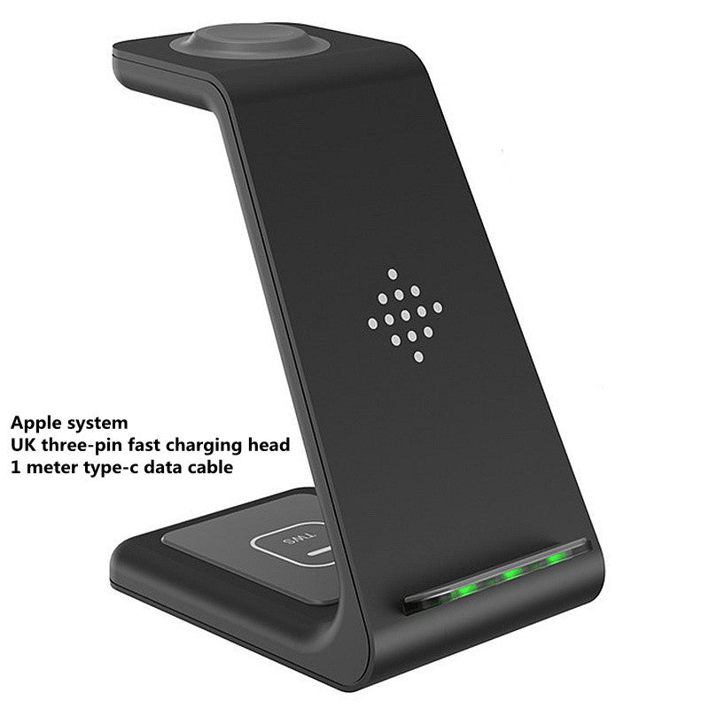 3 In 1 Fast Charging Station Wireless Charger Stand Wireless Quick Charge Dock For Phone Holder - Nyaabs