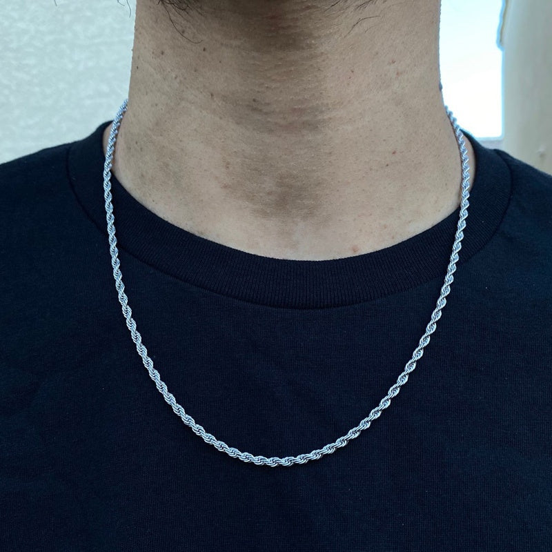 Temperament Fashion Cube Rope Chain Men Necklace - Nyaabs