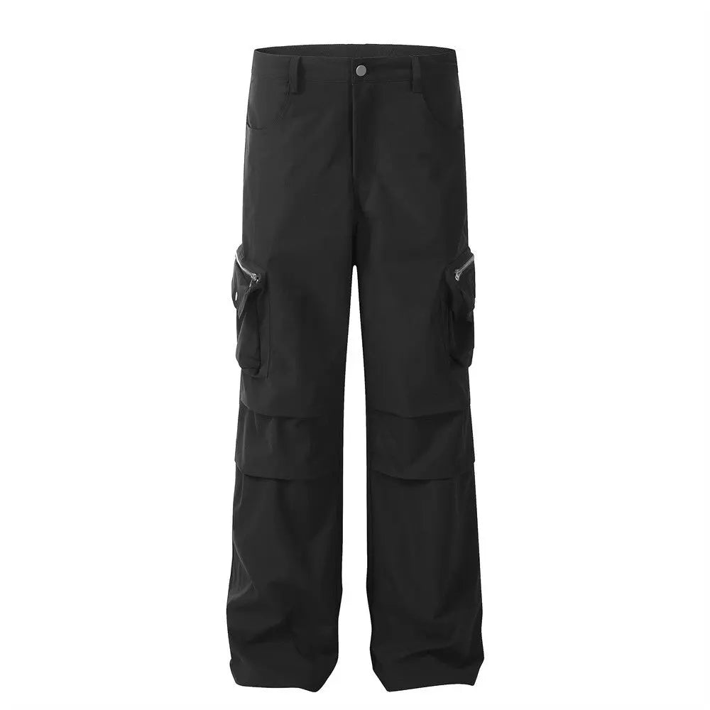 Overalls Men's Fashionable Pleated Knee Design - Nyaabs