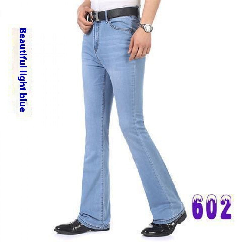 Men's Flared Pants Elastic Denim - Nyaabs