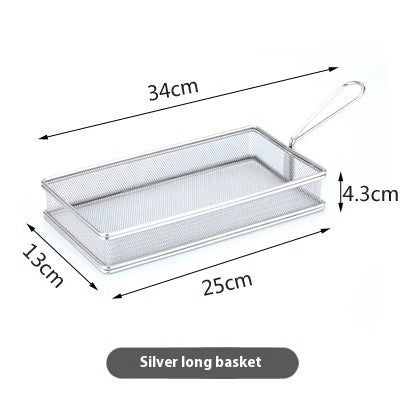 304 Stainless Steel Chips Basket Mini Frying Basket - Nyaabs