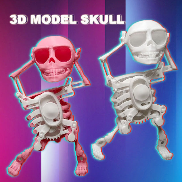 3D Model Mini Skull Printing Customized Funny Style Lucky Toy Finished Product Decompression Tool - Nyaabs