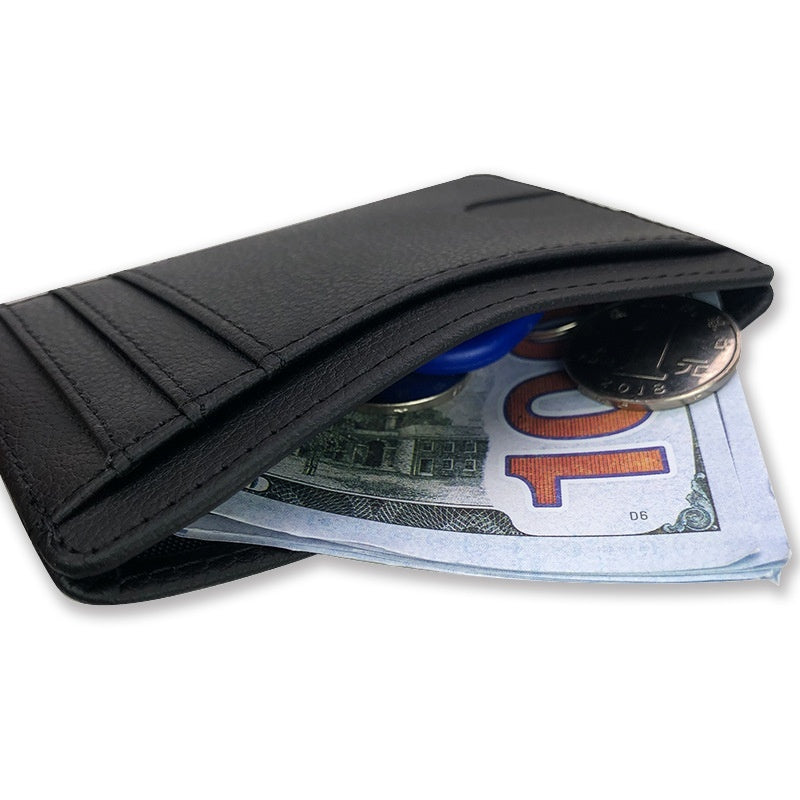 Multiple Card Slots Portable Pu Leather Credit Card Bag Card Holder - Nyaabs