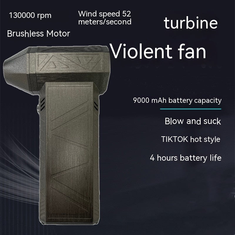 Turbo Fan Silent High Power Jet Fan Brushless Motor Air Duster Fast Recharging Dust Blower Air Blower - Nyaabs