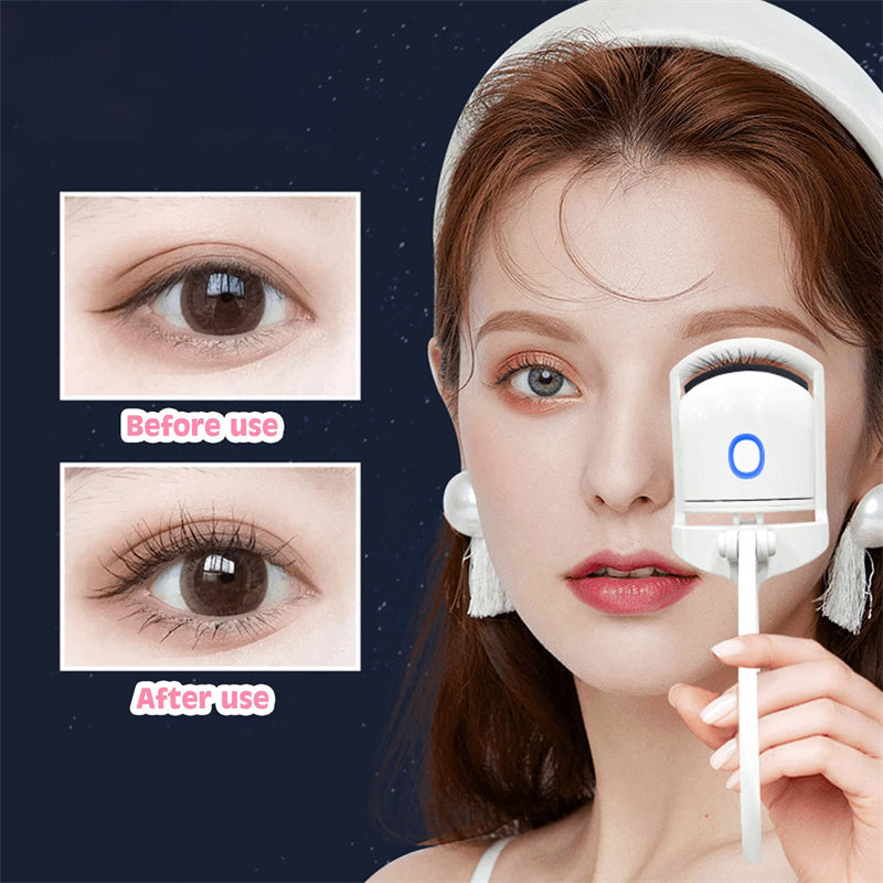 Heated Eyelash Curler Electric Temperature Control Mini Eyelash Curler Electric Portable Charging nyaabs.com