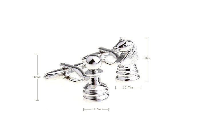 Men Gentleman French Chess Cufflinks - Nyaabs