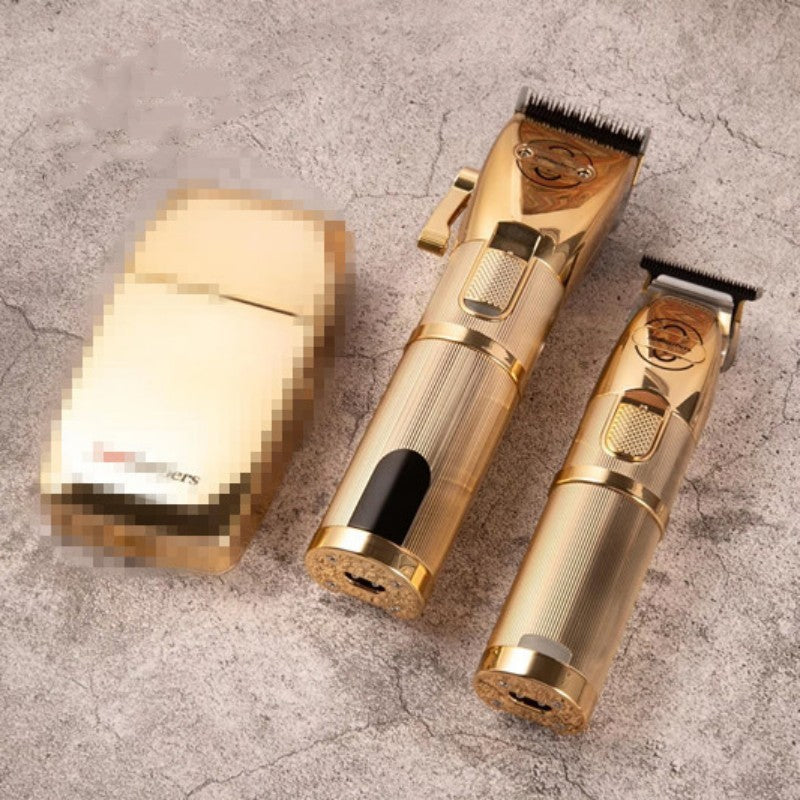 Hair-Cutting-Machine Barbershop-Cutter Cordless Gold - Nyaabs