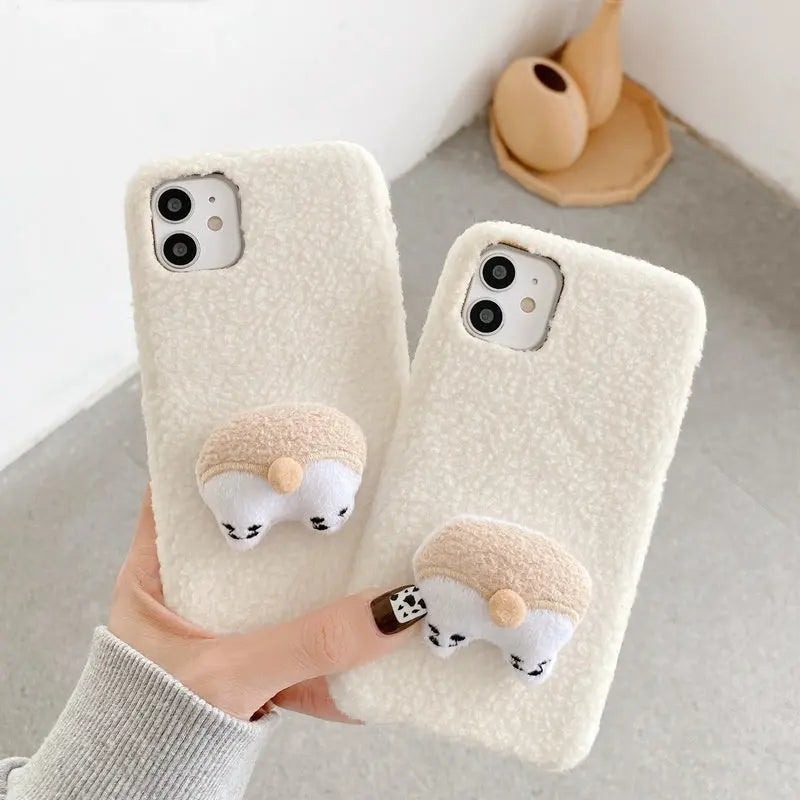 The Hat Bear Plush Is Suitable For 13 Full Series Of Silicone Mobile Phone Cases - Nyaabs