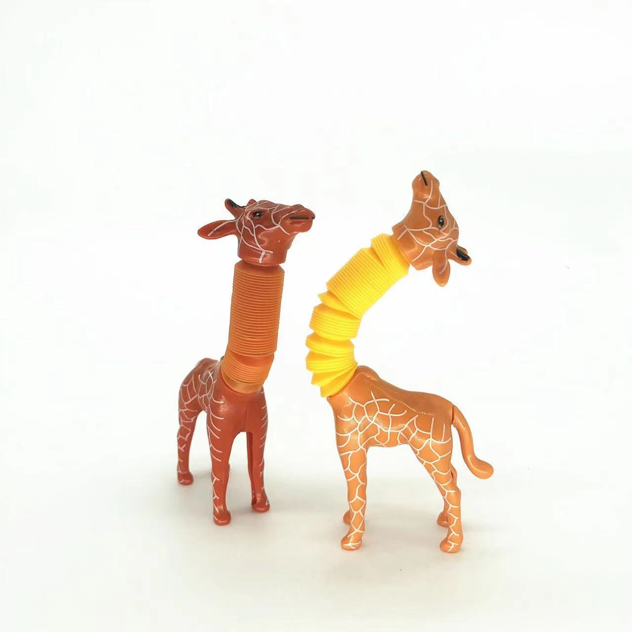 Giraffe Tubes Sensory Toys Novelty Spring Fidget Toy Stretch Tube Stress Relief Toy For Kid Birthday Gift Party Favors - Nyaabs