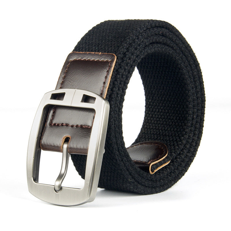 Pin Buckle Canvas Belt Casual - Nyaabs