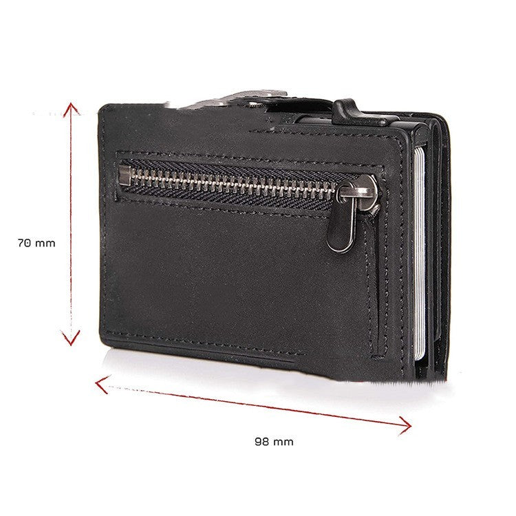 Men's Aluminum Alloy Three Fold Money Clip Real Pickup Bag - Nyaabs