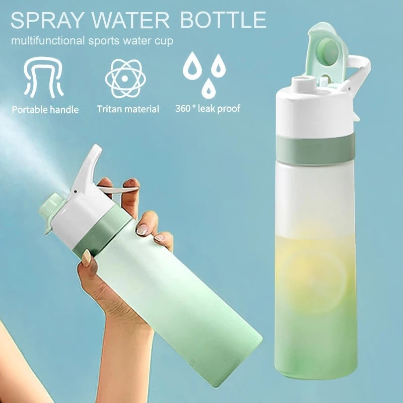 Spray Water Bottle For Girls Outdoor Sport Fitness Water Cup Large Capacity Spray Bottle Drinkware Travel Bottles Kitchen Gadgets nyaabs.com