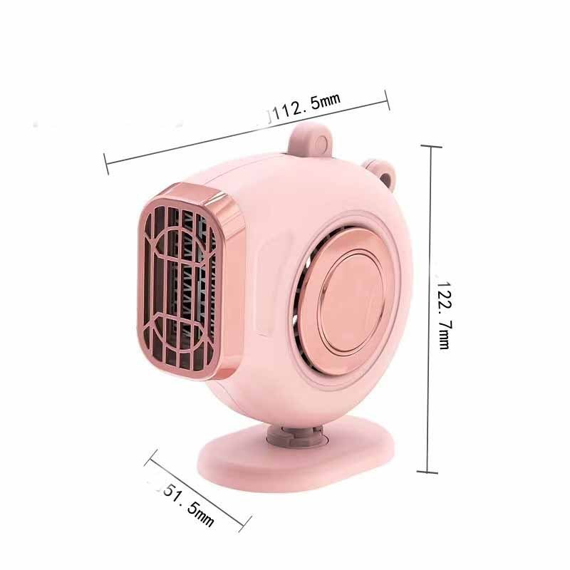 Warm Cold Dual Use Car Low Noise Defog Windscreen Fan Heater Demister Car Heater Fan Heater Window Mist Remover - Nyaabs