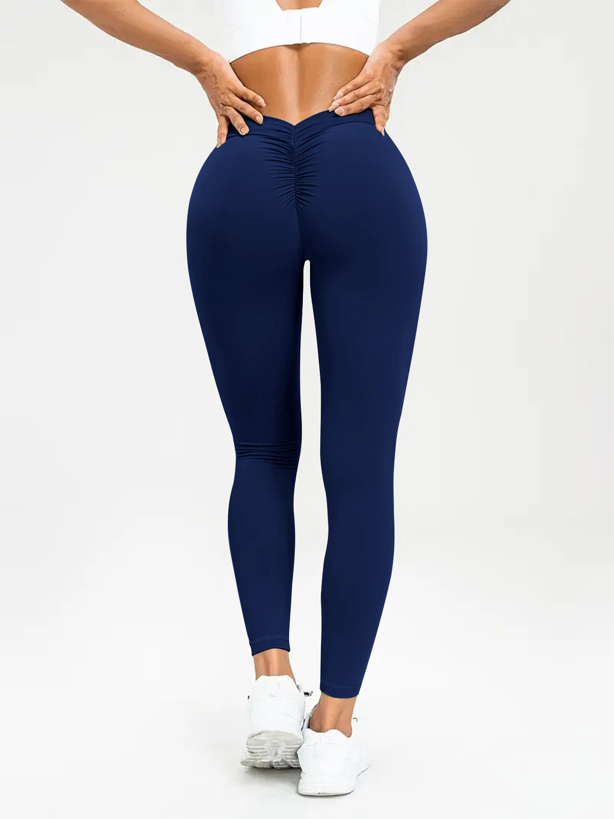 Women's Yoga Pants High Waist Lift High Elastic Tight Fitness Trousers - Nyaabs