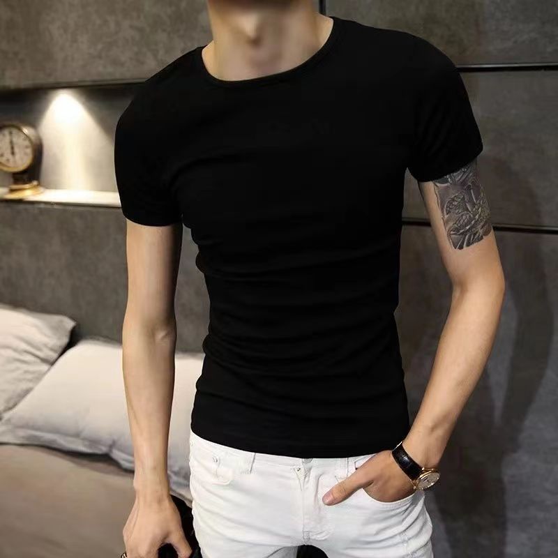 Men's Summer Loose Half Sleeve Cotton T-shirt Top - Nyaabs