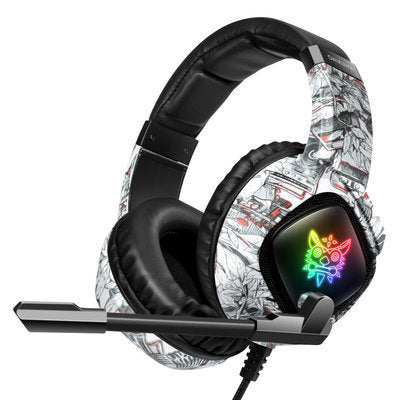 Headphones RGB Light Subwoofer Wired Headphones - Nyaabs