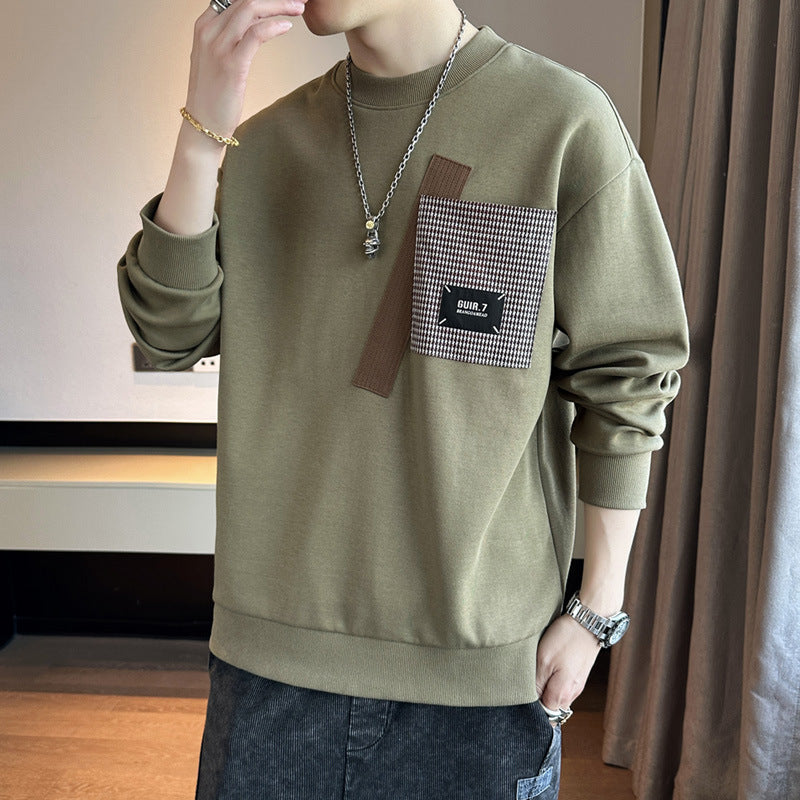 Round Neck Bottoming Shirt Ins Casual Sweatshirt Loose - Nyaabs