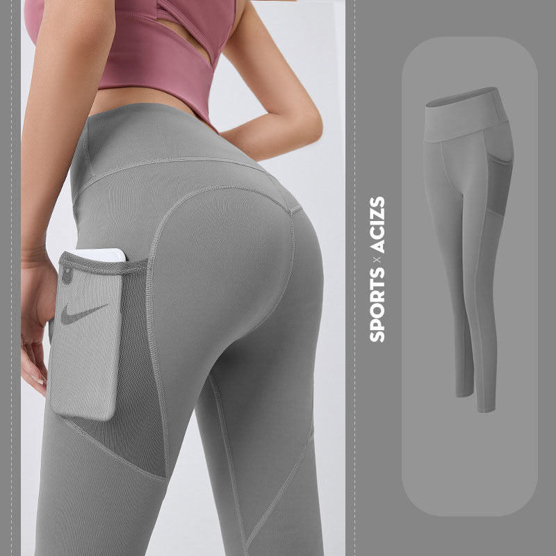 Yoga Pants Women With Pocket Leggings Sport Girl Gym Leggings Women Tummy Control Jogging Tights Female Fitness Pants - Nyaabs