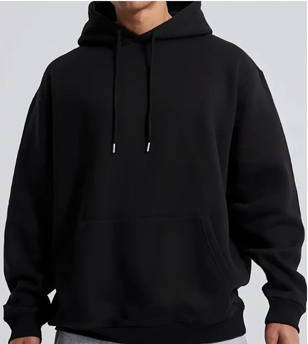 Men's Solid Color Hooded Jumper - Nyaabs