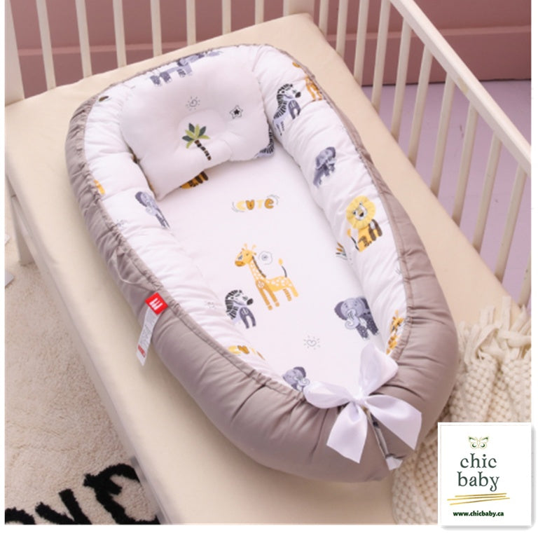 Baby Removable And Washable Bed Crib Portable Crib Travel Bed For Children Infant Kids Cotton Cradle - Nyaabs