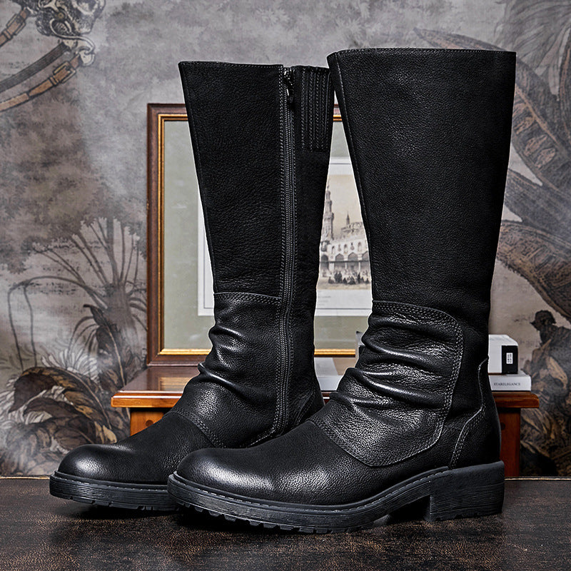 Men's Platform High Top Zip Boots - Nyaabs