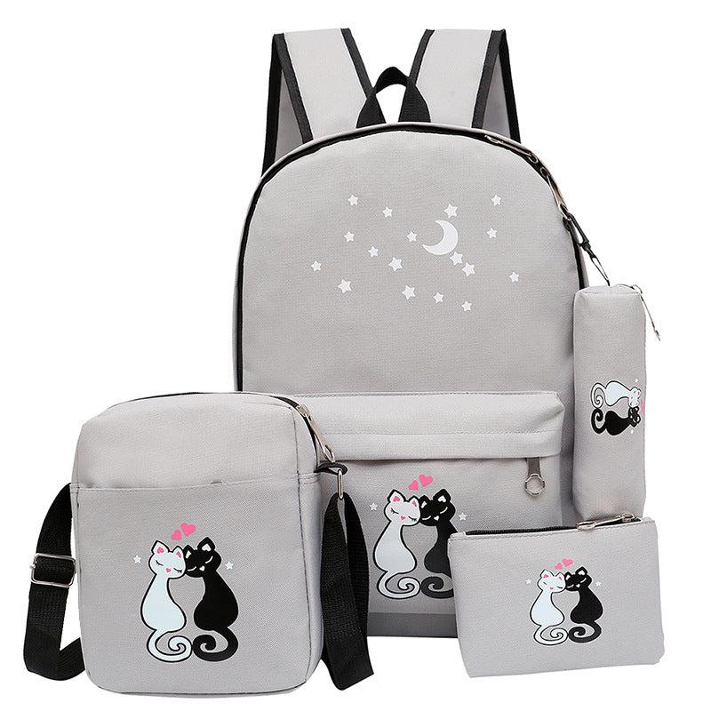 Children's Cartoon Cute Canvas Bag - Nyaabs