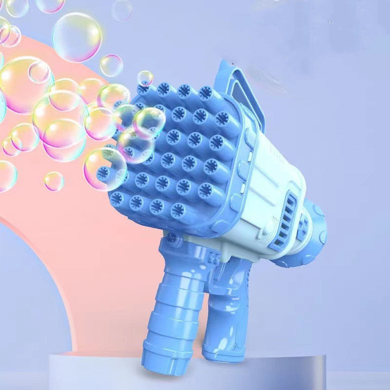 32 Holes Bazooka Bubble Machine Electric Children's Toy Gatling Bubble Gun Automatic Porous - Nyaabs