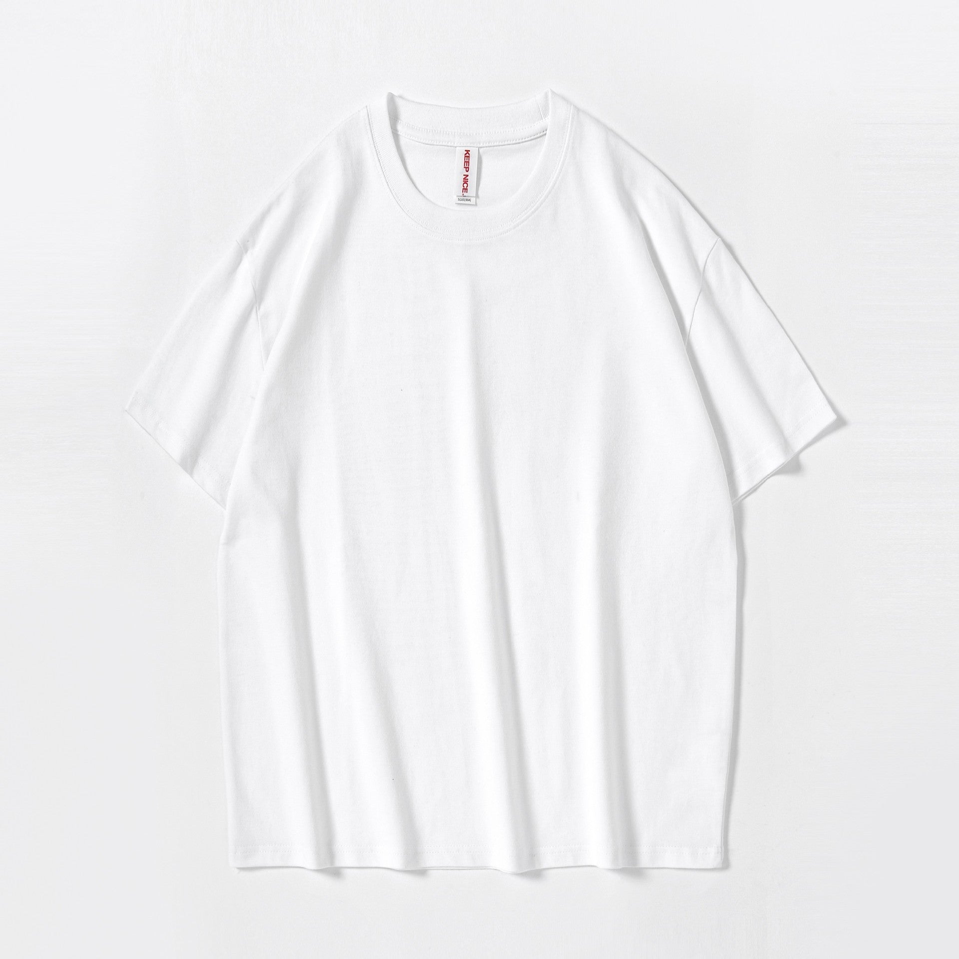 Solid Color Blank Heavy Cotton Short Sleeve T-shirt - Nyaabs