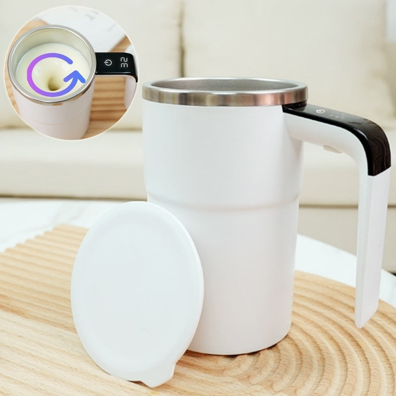 Electric Coffee Mug USB Rechargeable Automatic Magnetic Cup IP67 Waterproof Food-Safe Stainless Steel For Juice Tea Milksha Kitchen Gadgets - Nyaabs