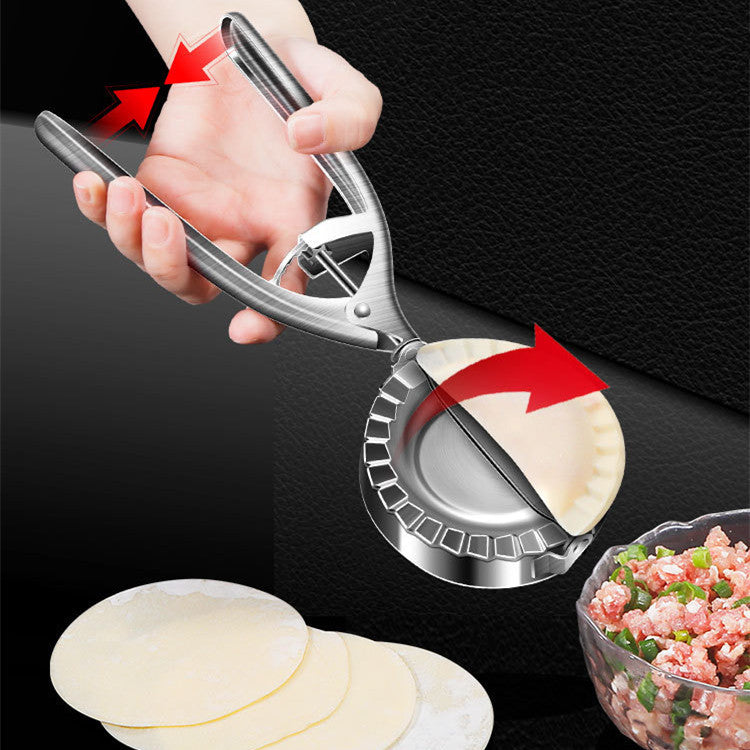 Kitchen Dumpling Mold Stainless Steel Dumpling Machine Pressing Home Baking Tool Skin Press Tool Dumpling Noodle Manual Kitchen Gadgets - Nyaabs