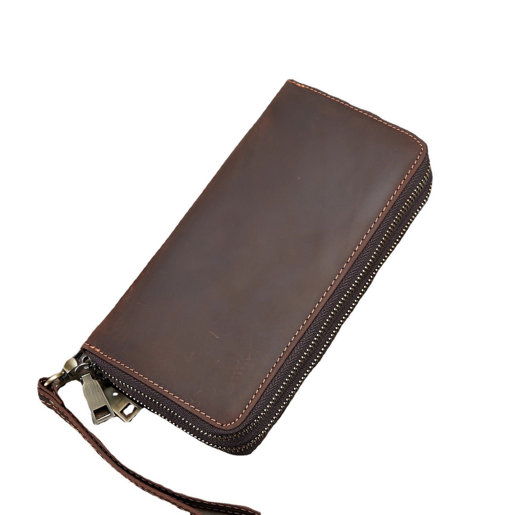 Men's Wallet Genuine Leather Fashion Retro Long Wallet - Nyaabs