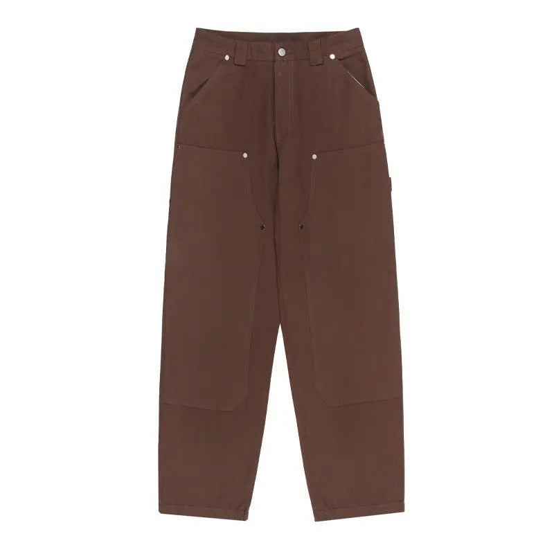 Lumberjack Pants Vibeb01 Cargo Pants Men's Straight Slacks - Nyaabs