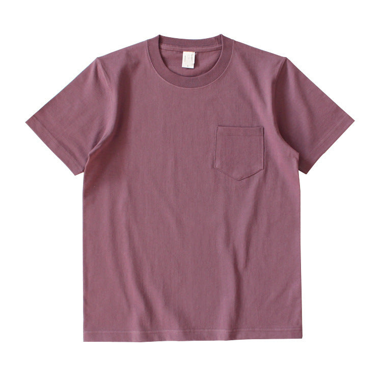 Japanese Retro Cotton Solid Color Tube Knit Short-sleeved T-shirt - Nyaabs