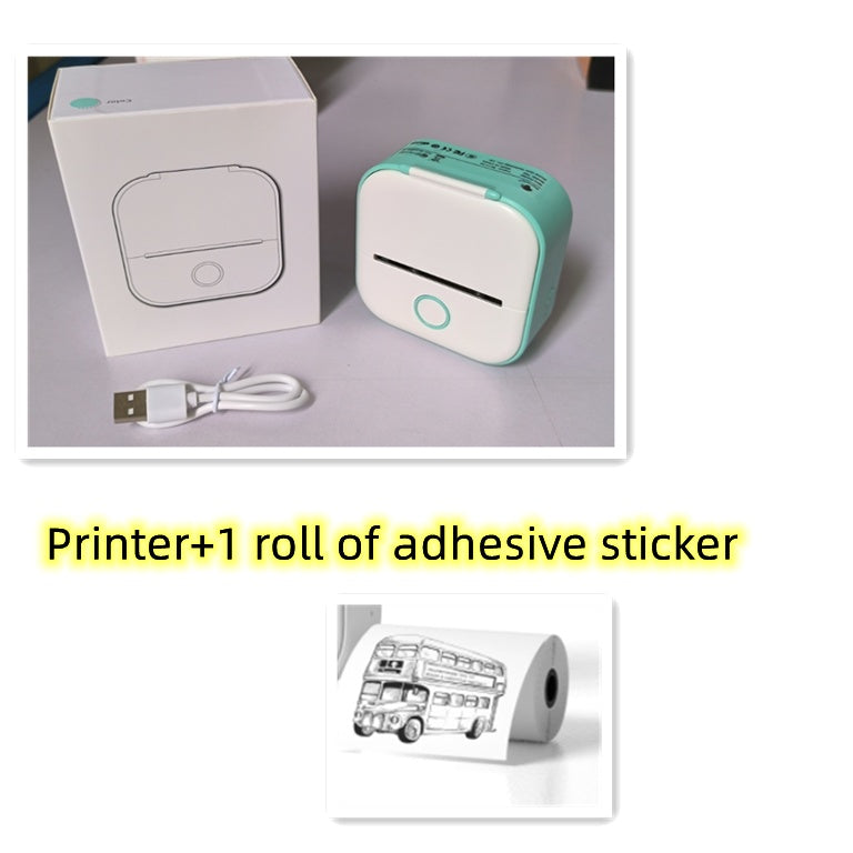 Portable Mini Thermal Label Printer Home Photo Printer Student Wrong Question Printer Bluetooth Mini Label Printer Price Tag nyaabs.com