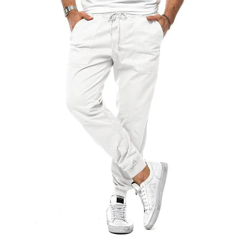 Spring And Autumn Men's Casual Pants Loose Tappered Trousers Leisure Sports Outdoor Overalls - Nyaabs